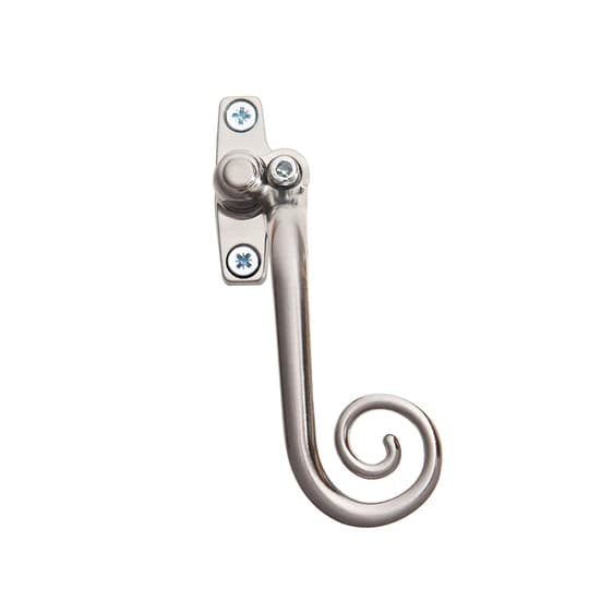 Brushed Satin Monkey Tail uPVC Window Handle