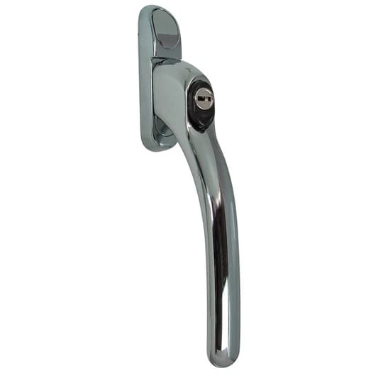Chrome Locking uPVC Window Handle